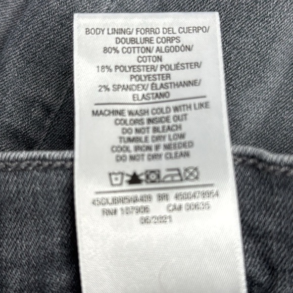 Hudson | Blair High Rise Skinny Jeans, in Gray, Size 26 - Picture 8 of 13